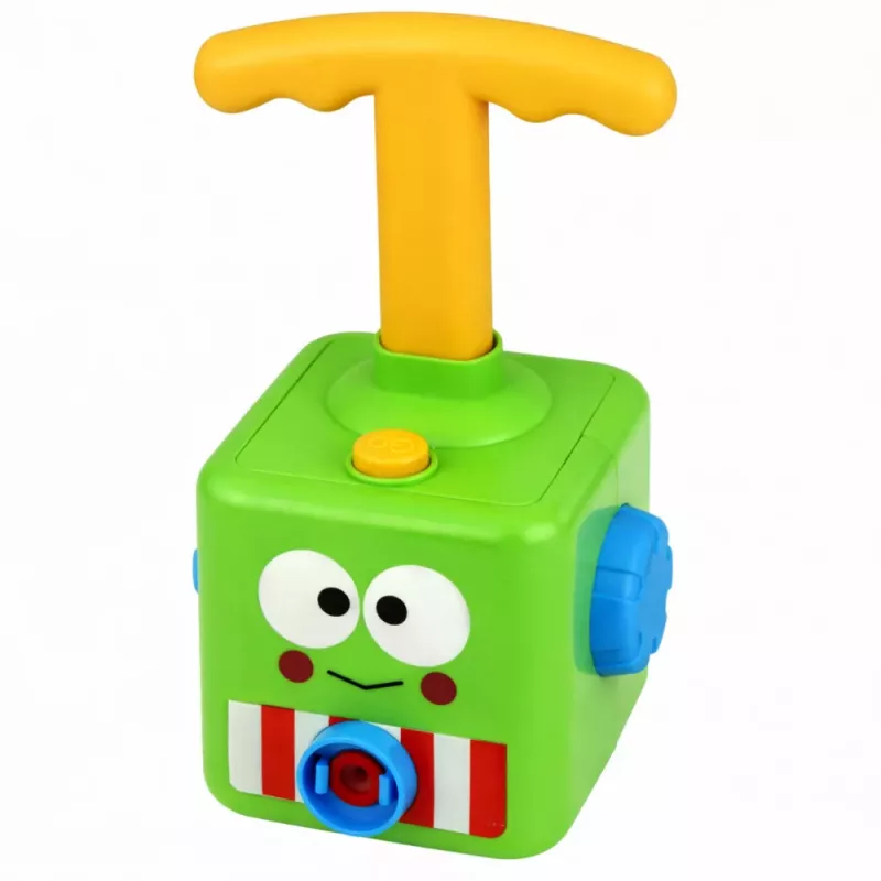 LEAN TOYS Lanzador de globos con coche rana, juguete educativo para niños
