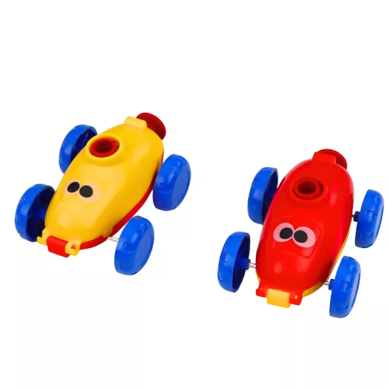 LEAN TOYS Lanzador de globos con coche rana, juguete educativo para niños