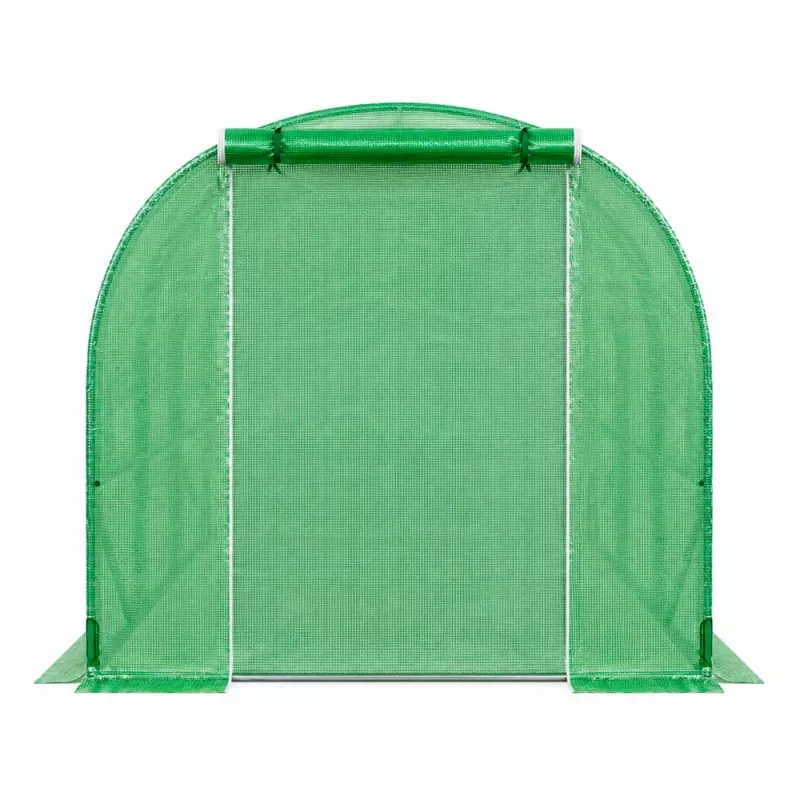 LEAN Invernadero para hortalizas, ventanas verdes UV, 3,5x2x2 m, 7 m²