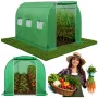 LEAN Invernadero para hortalizas, ventanas verdes UV, 3,5x2x2 m, 7 m²