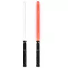 LEAN TOYS Sable láser LED con sonido, empuñadura de metal, 75 cm