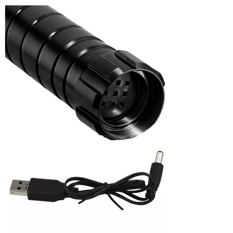 LEAN TOYS Sable láser LED con sonido, empuñadura de metal, 75 cm