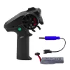 LEAN TOYS Coche teledirigido con derrape RC, ruedas intercambiables, 4WD, azul, 1:24