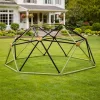 LEAN SPORT Cúpula trepadora para parque infantil de jardín, 182x86 cm, 6FT, azul/amarillo