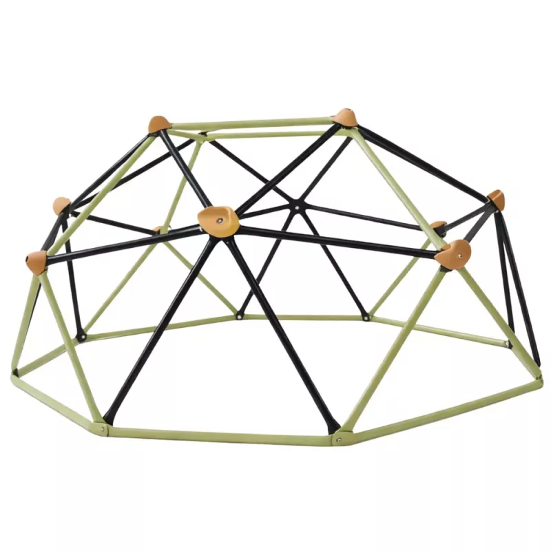 LEAN SPORT Cúpula trepadora para parque infantil de jardín, 182x86 cm, 6FT, azul/amarillo