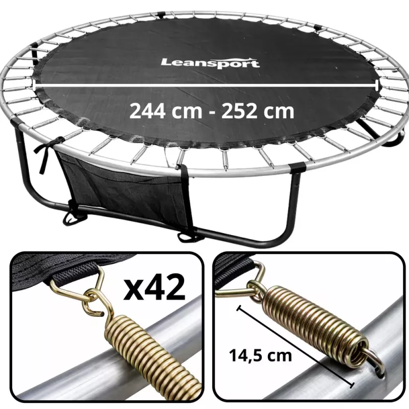 LEAN Lona de salto de repuesto para trampolín 244-252 cm 8 ft