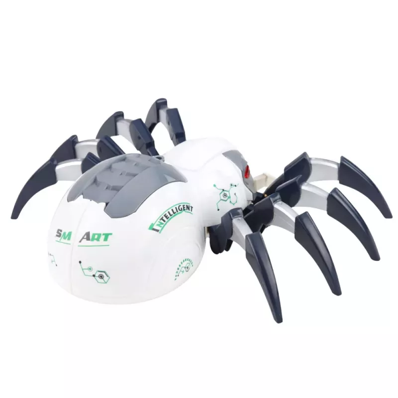 LEAN TOYS Robot araña teledirigido RC con efecto de humo, luces y sonidos