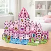 LEAN TOYS Bloques magnéticos con figuras, pinturas y tarjetas para pintar, rosa, 142 piezas