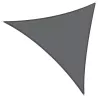LEAN Vela de sombra para jardín, impermeable, triangular, gris, 400x400 cm
