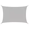 LEAN Vela de sombra para jardín, rectangular, impermeable, gris, 300x400 cm