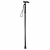 LEAN Bastón telescópico plegable ajustable de aluminio para mayores, negro, 85-95 cm