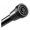 LEAN Bastón telescópico plegable ajustable de aluminio para mayores, negro, 85-95 cm