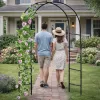 LEAN Pérgola de metal para jardín, para plantas trepadoras, arco, 240x140 cm
