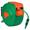 LEAN Enrollador automático de pared con manguera de jardín, 20 m + 2 m