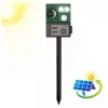 LEAN Repelente solar de animales con sensor de movimiento, ultrasonidos y diodos LED