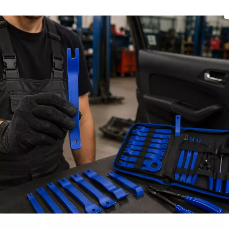 LEAN Set de herramientas de extracción de tapizado para coche, con maletín, 45 uds.