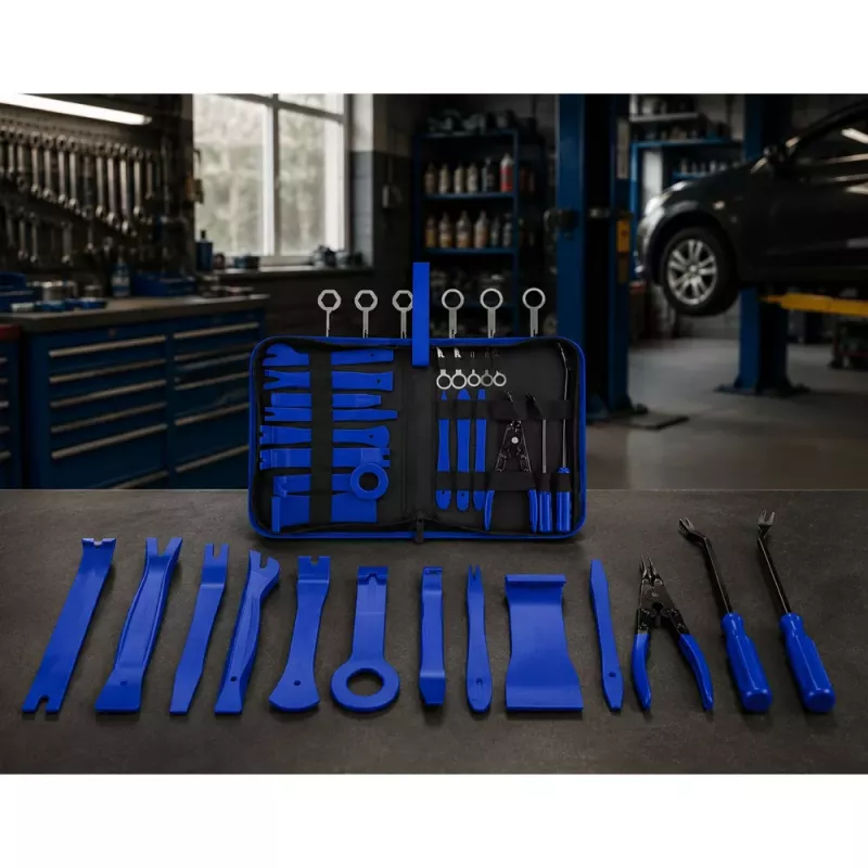 LEAN Set de herramientas de extracción de tapizado para coche, con maletín, 45 uds.