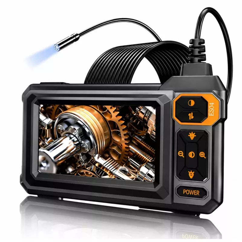 LEAN Cámara endoscópica de inspección con cable, 8 LED, LCD 4,3'', IP67