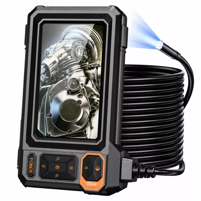 LEAN Cámara endoscópica de inspección con cable, 8 LED, LCD 4,3'', IP67