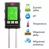 LEAN Medidor de humedad de plantas, higrómetro de suelo 6 en 1, temperatura, luz y PH