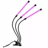 LEAN Lámpara LED para cultivar e iluminar plantas, triple módulo, con pinza