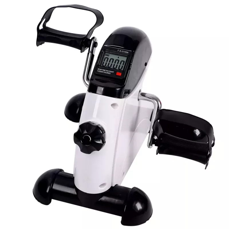 LEAN Bicicleta de ejercicio mini, bicicleta de rehabilitación con pantalla LCD, entrenador para brazos y piernas