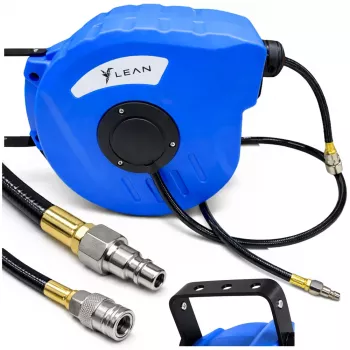 Enrollador de manguera neumática automático LEAN 24 bar 8x12mm 10m