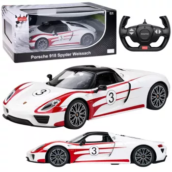 RASTAR Porsche 918 Spyder Performance radiocontrol coche RC blanco 1:14