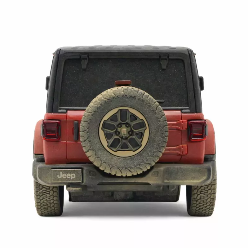 JEEP Wrangler Rubicon-Muddy coche teledirigido RC rojo Rastar 1:24