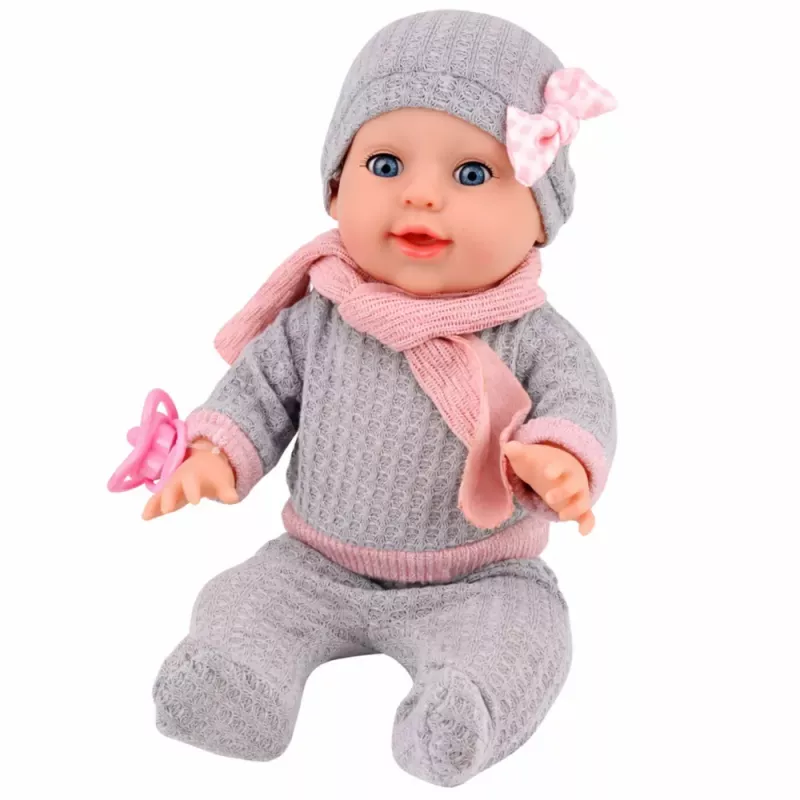 LEAN TOYS muñeca bebé accesorios de cuidado biberón orinal 35 cm