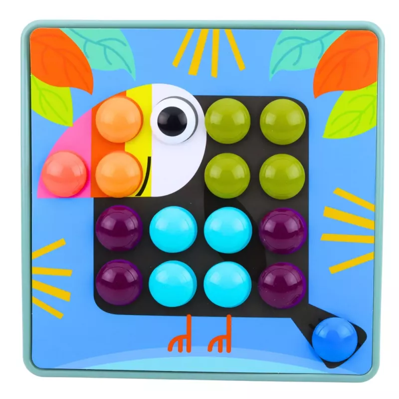 LEAN TOYS puzzle geométrico creativo mosaico juguete educativo setas 53 piezas