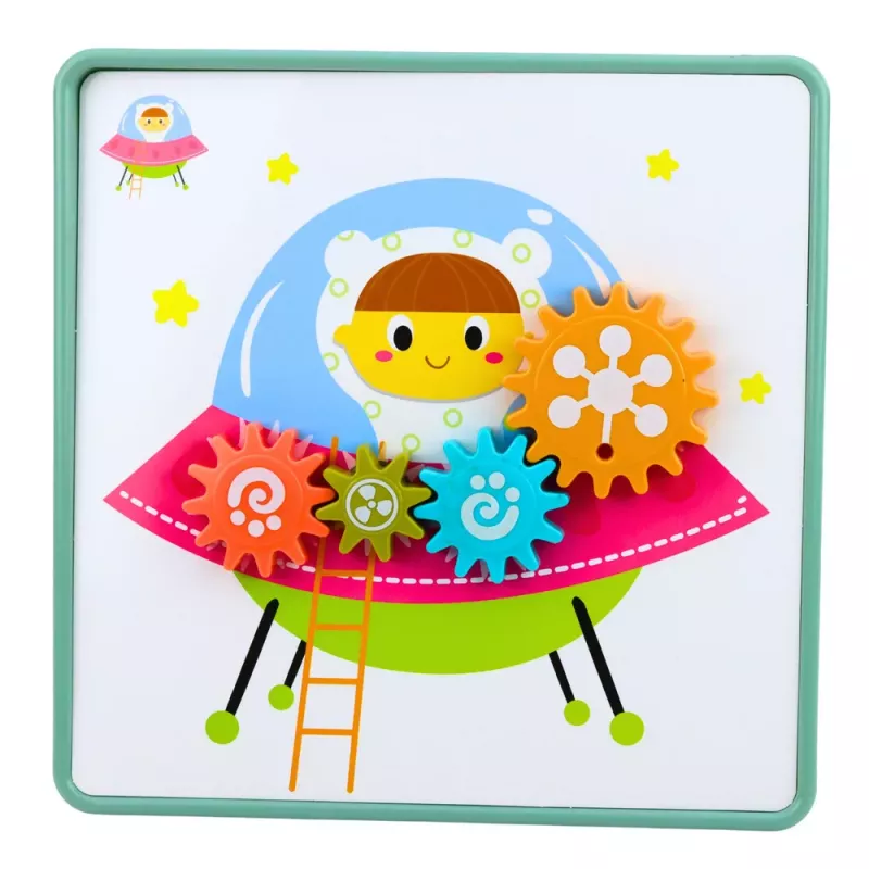 LEAN TOYS puzzle geométrico creativo mosaico engranajes 25 uds.