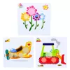 LEAN TOYS puzzle geométrico creativo mosaico engranajes 25 uds.