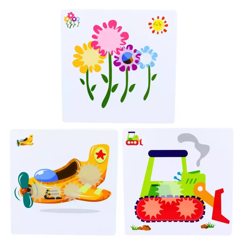 LEAN TOYS puzzle geométrico creativo mosaico engranajes 25 uds.