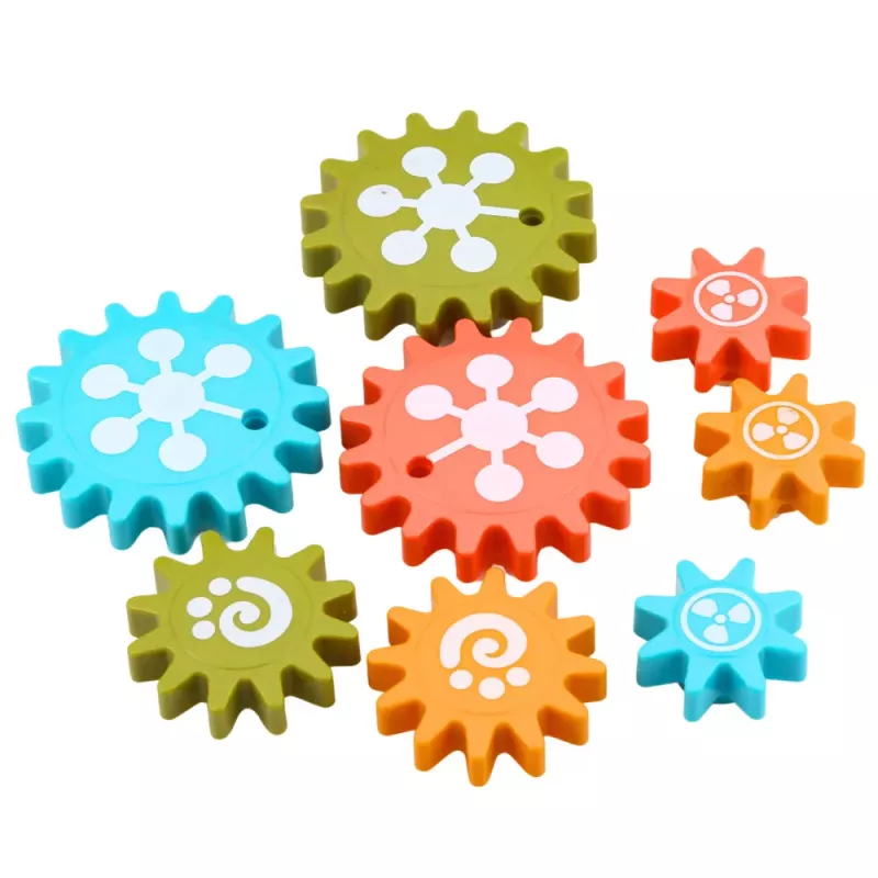 LEAN TOYS puzzle geométrico creativo mosaico engranajes 25 uds.