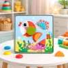LEAN TOYS puzzle geométrico creativo mosaico juguete educativo 35 piezas