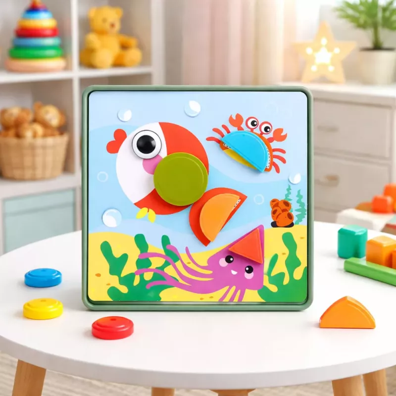 LEAN TOYS puzzle geométrico creativo mosaico juguete educativo 35 piezas