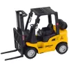 LEAN TOYS carretilla elevadora con horquillas metálicas motorizadas para mover palés y cajas, amarillo