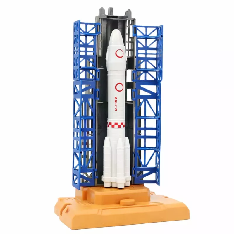 LEAN TOYS conjunto espacial cosmonautas torre de lanzamiento cohete transbordador bloques de construcción 300 piezas