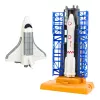 LEAN TOYS estación espacial cohete transbordador satélites cosmonautas luces