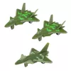 LEAN TOYS conjunto militar con camión, cazas y lanzacohetes motorizado