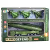 LEAN TOYS conjunto militar con camión, cazas y lanzacohetes motorizado