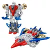 LEAN TOYS robot Fighter Combat 2 en 1 luces sonidos rojo-azul 29 uds.