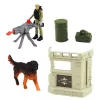 LEAN TOYS conjunto militar: helicóptero del ejército, tanque, aerodeslizador, base de soldados
