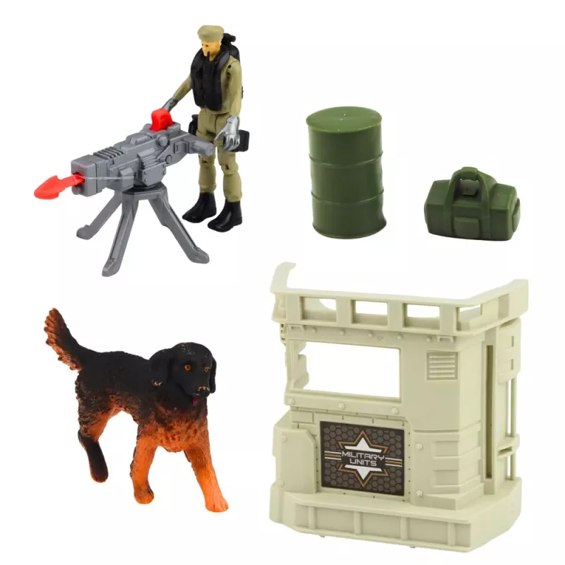LEAN TOYS conjunto militar: helicóptero del ejército, tanque, aerodeslizador, base de soldados