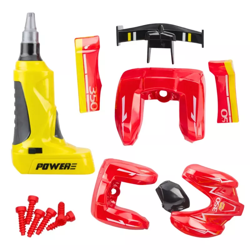 LEAN TOYS kit de tuning de coche Car Racer para girar destornillador luces