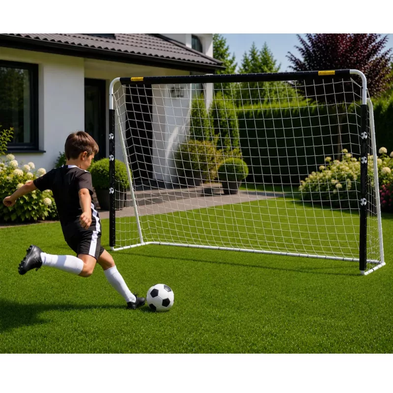 LEAN SPORT portería de fútbol grande 307x209 cm