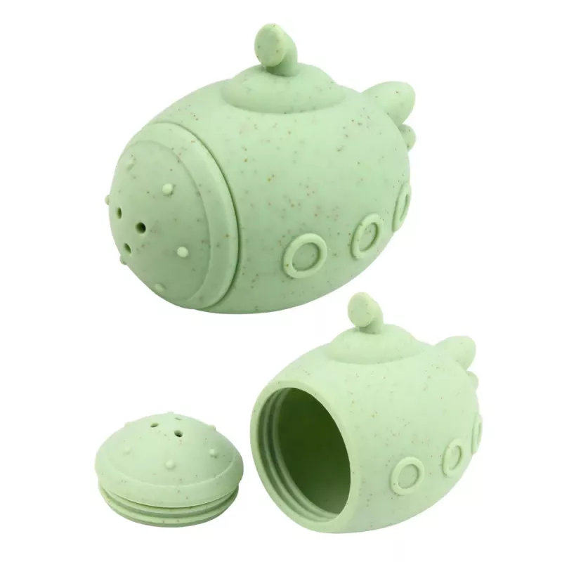 LEAN TOYS juguetes de baño educativos figuras sensoriales de goma pastel 4 uds.