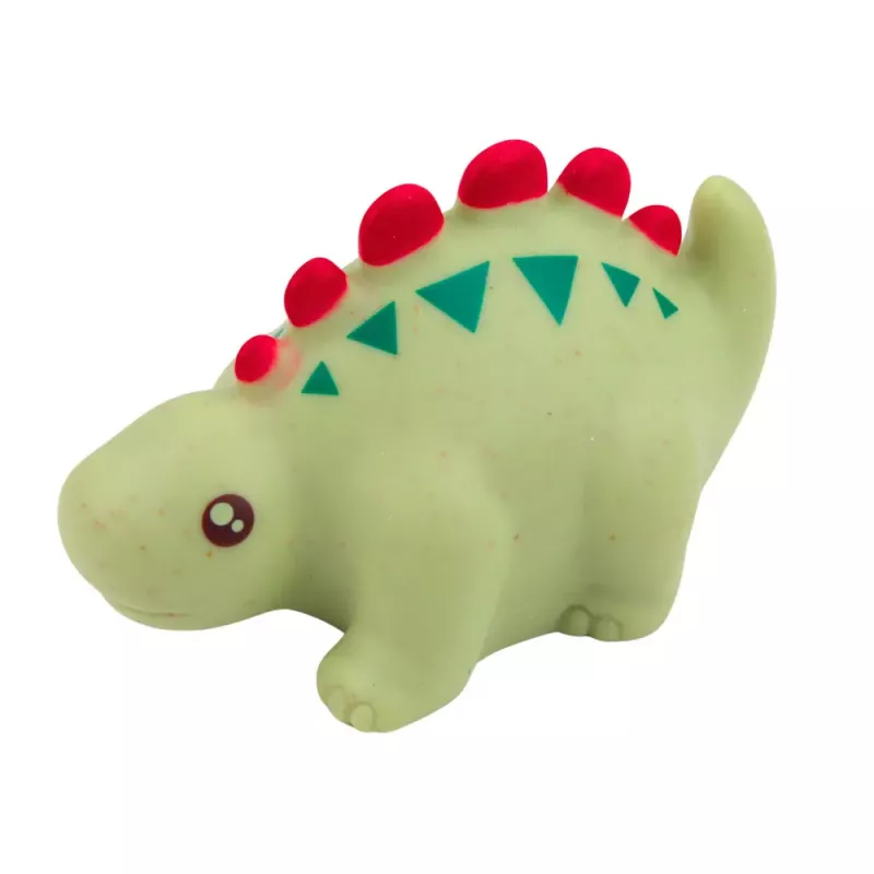 LEAN TOYS conjunto de dinosaurios de goma educativos para el baño, juegos pastel, 6 piezas