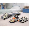 LEAN TOYS conjunto militar camión del ejército tanque aerodeslizador soldado